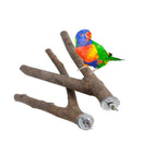 2 pieces of parrot habitat natural bird bracket grinding claws climbing wooden cage accessories and toys, suitable for long tailed parrots, love birds, parrots, parrots, and finches (15cm)