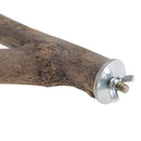 2 pieces of parrot habitat natural bird bracket grinding claws climbing wooden cage accessories and toys, suitable for long tailed parrots, love birds, parrots, parrots, and finches (15cm)