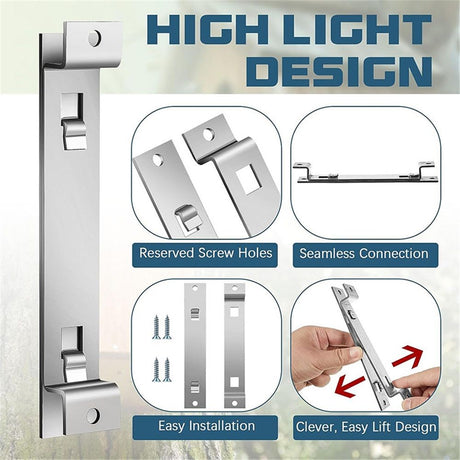 4 Sets of Bird House Brackets, Steel Bird House Mounting Bracket with Screws and Drywall Anchors, Bird Feeder Hanger Bracket Mounting Plate for Securing Bird Houses Nesting Boxes