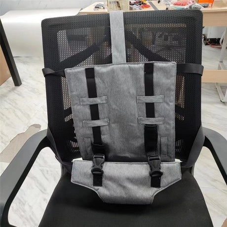 Portable Chair Strap - Travel Dining Seat Cover for Babies & Toddlers | Portable Baby Chair for Travel | Compact, Foldable Baby Seat Cover – Grey