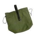 Canvas Drawstring Lunch Bag Insulated Lunch Tote Japanese Style Bento Tote Bag Reusable Lunch Bag with Handle and Drawstring（olive drab）