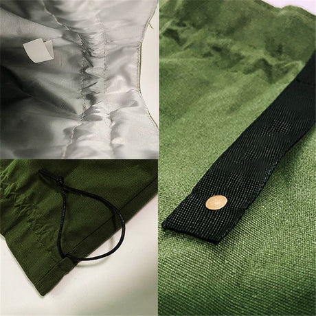 Canvas Drawstring Lunch Bag Insulated Lunch Tote Japanese Style Bento Tote Bag Reusable Lunch Bag with Handle and Drawstring（olive drab）