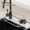 Kitchen Sink Strainer with Filter Mesh Bag, Suction Cup Food Waste Filter Basket, Foldable Washing Vegetables and Fruits Drying Bag Holder (Black Sink Strainer2pcs +100pcs Mesh Bag)