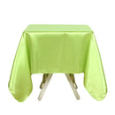 85inch/215cm   Tablecloth Overlay, Green Square Tablecloth Cover, Wrinkle-Free Table Cover, Stain-Resistant Fabric for Party, Wedding, Banquet Table Decoration