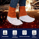 cowhide Welding Spats - Heat and Abrasion Resistant Welding Boot Covers - Shoes Protectors - Welding Gaiters, 1 Pair
