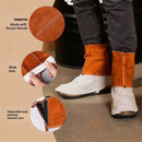 cowhide Welding Spats - Heat and Abrasion Resistant Welding Boot Covers - Shoes Protectors - Welding Gaiters, 1 Pair