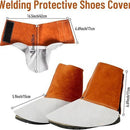 cowhide Welding Spats - Heat and Abrasion Resistant Welding Boot Covers - Shoes Protectors - Welding Gaiters, 1 Pair