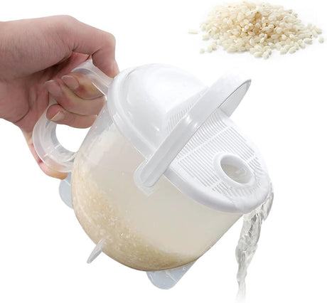 Hands free rice washing device Quick Rice Washer-Food Cleaning Machine - Washes Rice, Grains, Beans, Fruit Vegetables