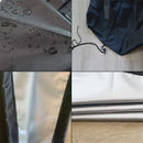 Outdoor Pizza Oven Cover - Black Weather Resistant Dustproof BBQ Rain Cover for Wood/Charcoal Fired Pizza Oven (165x65x45cm)