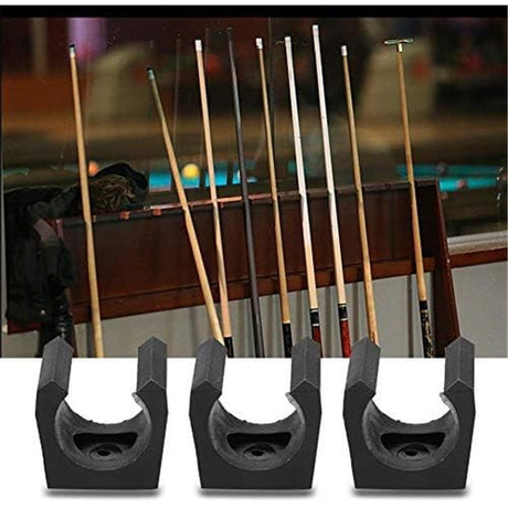 Billiard Cue Clip for Exhibition, Billiards Cue Clip Holders, 12 Pcs Plastic Billiards Pool Single Holder Mini Rod Organizer Carrier Accessory
