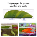 2 Pack Betta Fish Acrylic Tube Tunnel,Betta Fish Leaf Pad Simulating The Natural Habitat for Betta Spawning Grounds Breeding Resting Bed，Fish Shelter Hideaway