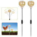 2 Pack Chicken Feeding Toy, Chicken Enrichment Toys with Spring and Ground Stake, Chicken Treat Dispenser Peck Toy for Hens Poultry Duck Birds Parrot Cat