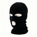 2pcs 3 Hole Winter Knitted Mask, Full Face Cover Ski Scarf Mask Warm for Adult Skiing, Motorcycle,Wind Protection