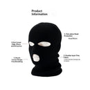2pcs 3 Hole Winter Knitted Mask, Full Face Cover Ski Scarf Mask Warm for Adult Skiing, Motorcycle,Wind Protection