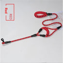 Dog Leash 5ft Long with 2 Comfortable Padded Handles, Reflective Threads Double Handles Lead for Control Safety Dog Training Leash for Small Medium Large Dogs (5 FT, Red)