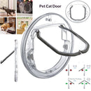 Ultra Clear Pet, Cat and Dog Door with Locks for Screens, Glass Doors and Windows up to Small, transparent