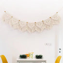 Wall Hanging Fringe Banner - Boho Chic Bohemian Decor - Apartment Dorm Living Room Bedroom Decorative Art, 7 Flags
