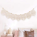 Wall Hanging Fringe Banner - Boho Chic Bohemian Decor - Apartment Dorm Living Room Bedroom Decorative Art, 7 Flags