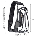 Clear Sling Bag, Stadium Approved Clear Bag, Transparent Chest Daypack for Hiking, Stadium or Concerts（only bag）
