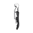 2 pack Double Hinged Waiter's Corkscrew Wine Opener, Stainless Steel Wine Bottle Opener with Built In Foil Cutter, Home Bar Tools, Bar Cart Accessories, Wedding Gifts（black）