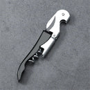2 pack Double Hinged Waiter's Corkscrew Wine Opener, Stainless Steel Wine Bottle Opener with Built In Foil Cutter, Home Bar Tools, Bar Cart Accessories, Wedding Gifts（black）