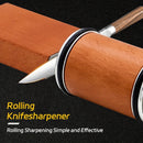 Knife Sharpener Tool - Rolling Knife Sharpener Kit with Diamond discs Angles 15° & 20°, Razor sharp Edges, Multipurpose Rolling Sharpener for Kitchen Knives, Chef's Knive