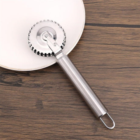 Ravioli Cutter with Stainless Steel Wheel, Ideal for Cutting, Sealing, and Crimping Pasta, Dough, pierogi and dumplings, multi pastry cutter, pastry cutter crimper