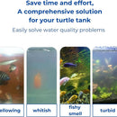 2 set Turtle Feeding Ring with Suction Cup and Nitrifying Balls Fish Food Holder Aquatic Toys for Turtles Tortoise Goldfish Guppy Koi Puffer Turtle Tank Accessories (Square & Circle)