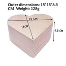 2 pack Heart-Shaped Unfinished Wooden Box Natural Pine Wood DIY Craft Wooden Boxes with Lid for Storage Crafts