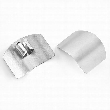 3 pack Stainless Steel Finger Guard for Slicing - Cutting Protector to Avoid Accidents when Chopping and Kitchen Safe Chop Cut Tool