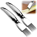 2 pack Shred Silk The Knife, Green Onion Cutter Stainless Steel Chopped Kitchen Slicing Tool Cutter for Vegetables Onion Garlic, Multifunctional Kitchen Food Vegetable Cutter