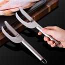2 pack Stainless Steel Fish Maw Knife,3 In 1 Fish Maw Knife, Multifunction Fish Scale Knife fish scale remover Household Kitchen Fish Scale Tool