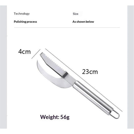 2 pack Stainless Steel Fish Maw Knife,3 In 1 Fish Maw Knife, Multifunction Fish Scale Knife fish scale remover Household Kitchen Fish Scale Tool