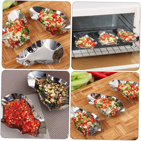 12pcs Stainless Steel Oyster Shells Oyster, Grilling Shells for Cooking Oysters Shrimp Scallops Clams