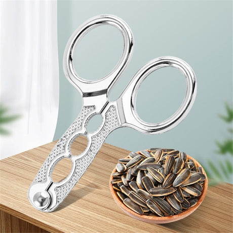 3 pack for Silver Nuts Pistachio Sheller Opener Kitchen Tools Nutcracker Multi-Function Walnut Pine Sheller Opener Nut Crackers Kitchen Utensils