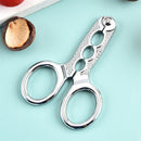 3 pack for Silver Nuts Pistachio Sheller Opener Kitchen Tools Nutcracker Multi-Function Walnut Pine Sheller Opener Nut Crackers Kitchen Utensils