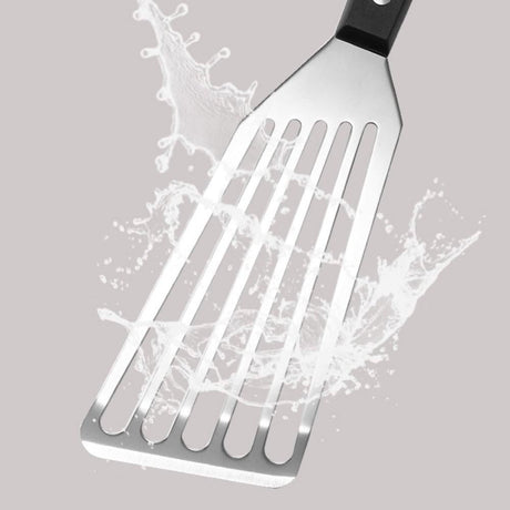 Fish shovel Stainless Steel Flexible, Corrosion Resistant, Kitchen Slotted, Slotted with Handle for Cooking, Grilling, Flipping, Egg, Cookie, Pancake and Burger