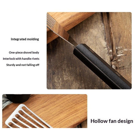 Fish shovel Stainless Steel Flexible, Corrosion Resistant, Kitchen Slotted, Slotted with Handle for Cooking, Grilling, Flipping, Egg, Cookie, Pancake and Burger