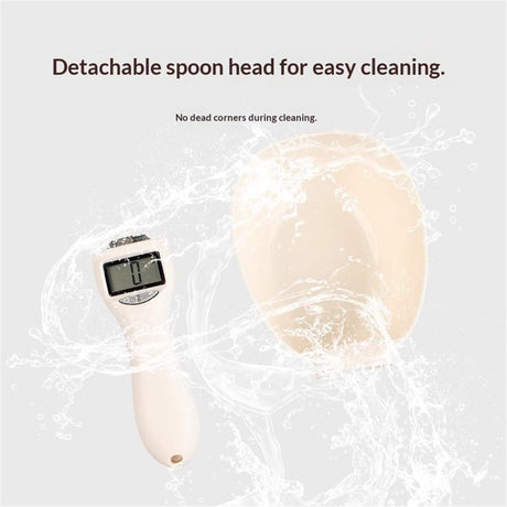 Digital Measuring Spoon Scale, Food Measuring Scoop Scale, Food Weight Scale Grams and Ounces, Polygons Measuring Spoon, ABS Kitchen Weight Scale for Food with LCD Screen（Battery not included）