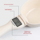 Digital Measuring Spoon Scale, Food Measuring Scoop Scale, Food Weight Scale Grams and Ounces, Polygons Measuring Spoon, ABS Kitchen Weight Scale for Food with LCD Screen（Battery not included）