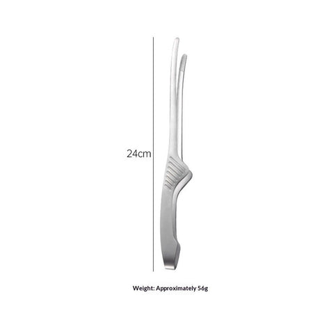 2 pack Stainless Steel Self-Standing Tongs, Kitchen Tweezers for Grilling, Serving, and Plating, Heat-Resistant Ergonomic Design with Non-Slip Handle, Durable, Rust-Resistant