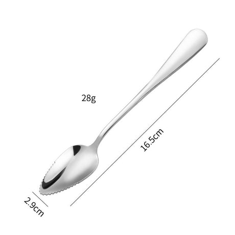 6 pack Grapefruit Serrated Knife Spoons : Stainless Steel Spoons Serrated Grapefruit Utensils Tools for Citrus Fruits Kiwi Lemon Desserts Salads