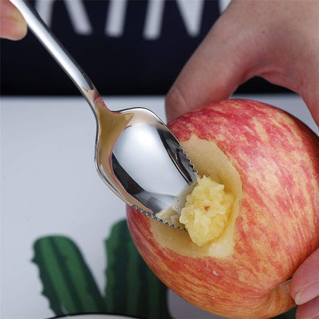 6 pack Grapefruit Serrated Knife Spoons : Stainless Steel Spoons Serrated Grapefruit Utensils Tools for Citrus Fruits Kiwi Lemon Desserts Salads