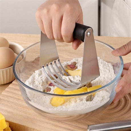 2 pack Stainless Steel Dough Blender Pastry Cutter Flour Mixer Kitchen Handheld Professional Dough Blender
