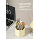 360 Rotating Makeup Brush Holder 7 Slots Make Up Brush Organizer Removable Spinning Cosmetic Brushes Storage Pen Holder for Vanity, Dresser, Desk（only the box）