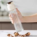 Precision Pour Glass Oil Dispenser , Drip-free Spout, Vinegar Dispenser Bottle for Kitchen, Borosilicate Glass Olive Oil Bottle for Cooking（Only bottles）