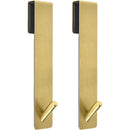 2 pack Extended Shower Door Hooks (6.89 -Inch), Over Door Hooks for Bathroom Frameless Glass Shower Door, Towel Hooks, Gold