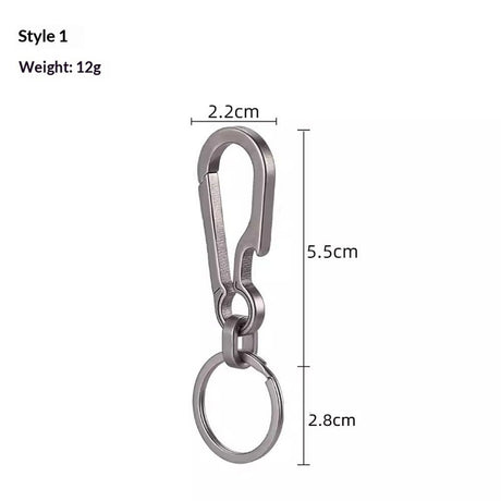 Quick Release Keychain, Pull Apart Key Chain Clip,Carabiner Keychain Clip for Outdoor, Carabiner for Keys Key Rings Heavy Duty