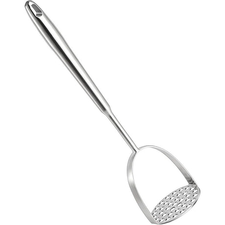 Potato Masher Stainless Steel, Long handle Potato Smasher, Mashed Potatoes Masher Kitchen Tool for Avocado,Potatoes, Beans, Vegetables, Large Heavy Duty Mashing Utensil