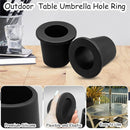 12 Pcs Umbrella Base Stand Replacement Parts,Patio Umbrella Base Replacement Parts Outdoor Umbrella Hole Ring Plug Cover with Thread Screw Replacement Hand Knob for Backyard Patio Table Decks,Black